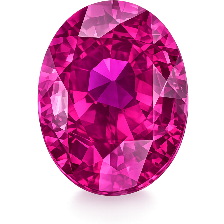 Simulated Pink Sapphire, Oval