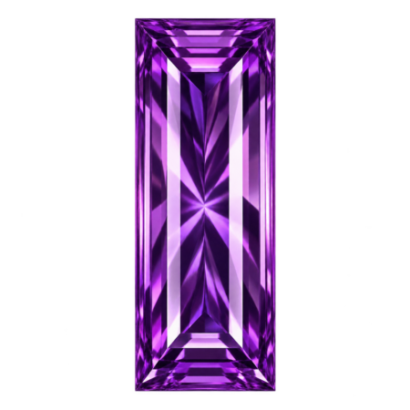 Hydrothermal Amethyst Quartz, Baguette