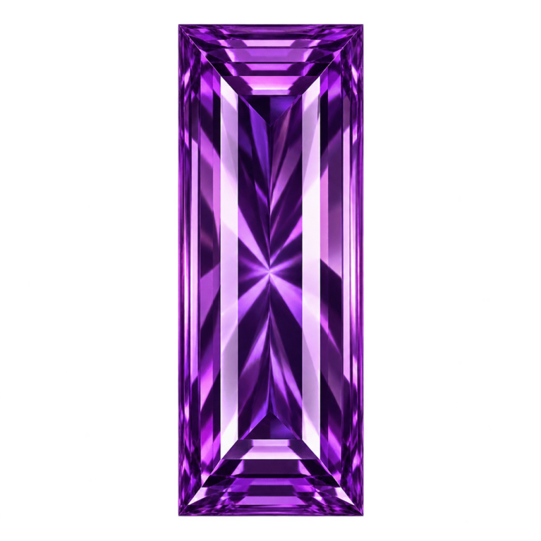 Hydrothermal Amethyst Quartz, Baguette