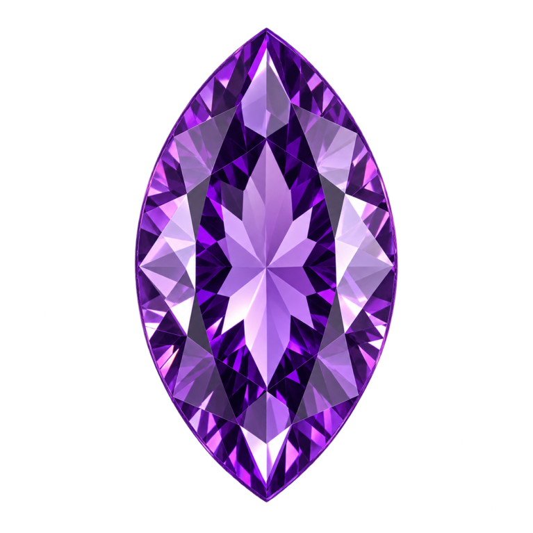 Hydrothermal Amethyst Quartz, Marquise