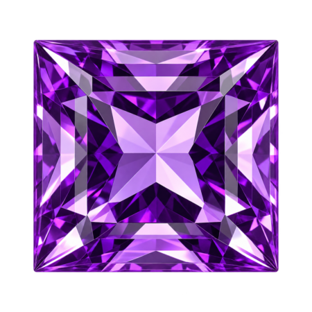 Hydrothermal Amethyst Quartz, Square
