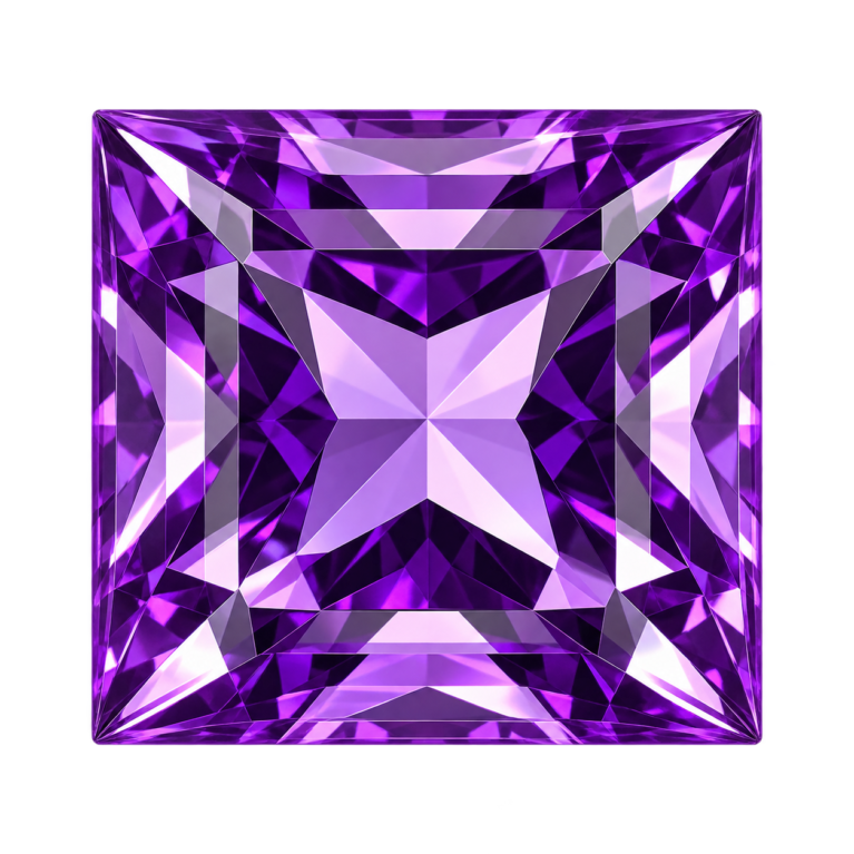 Hydrothermal Amethyst Quartz, Square