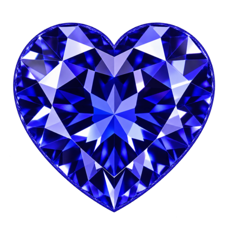 Hydrothermal Blue Quartz, Heart