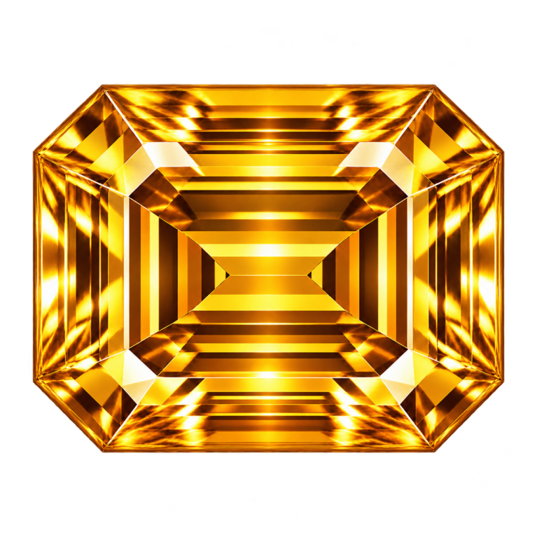 Hydrothermal Citrine Quartz, Octagon
