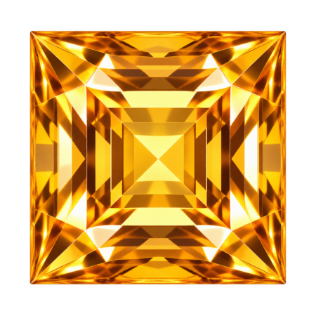 Hydrothermal Citrine Quartz, Square