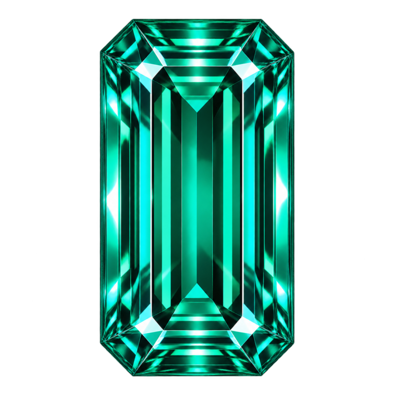 Hydrothermal Green Quartz, Baguette