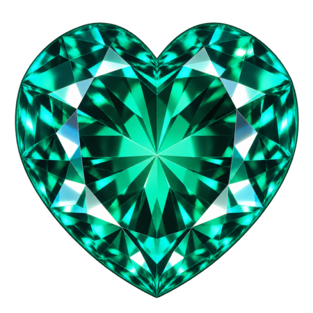 Hydrothermal Green Quartz, Heart