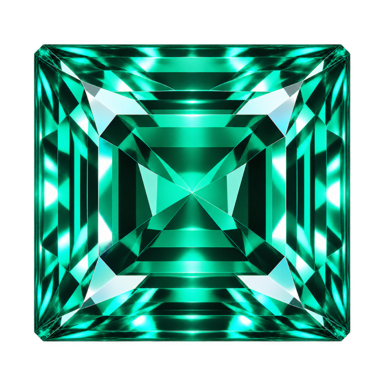 Hydrothermal Green Quartz, Square
