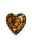 Hydrothermal Smoky Quartz, Heart