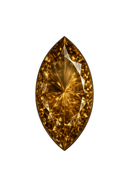 Hydrothermal Smoky Quartz, Marquise