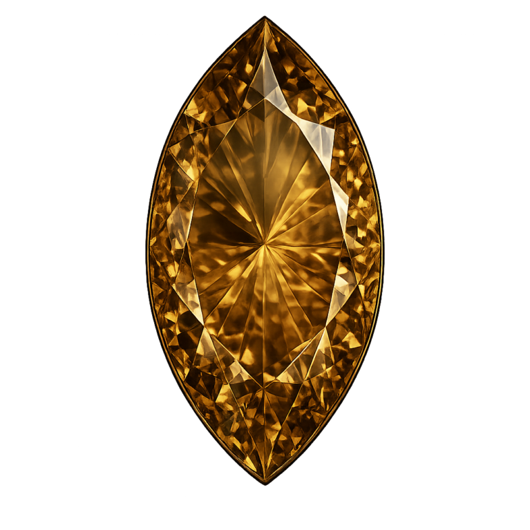 Hydrothermal Smoky Quartz, Marquise