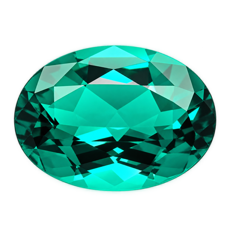 Hydrothermal Emerald, Oval