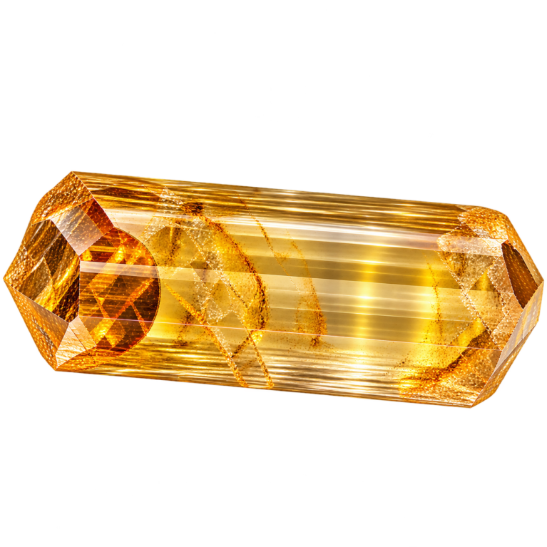 Rough Hydrothermal Quartz Yellow Citrine Light