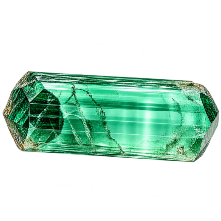 Rough Hydrothermal Quartz Green Light