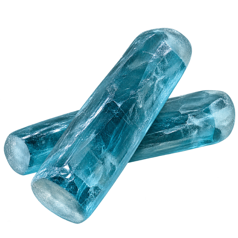 Rough Synthetic Medium Aquamarine #105