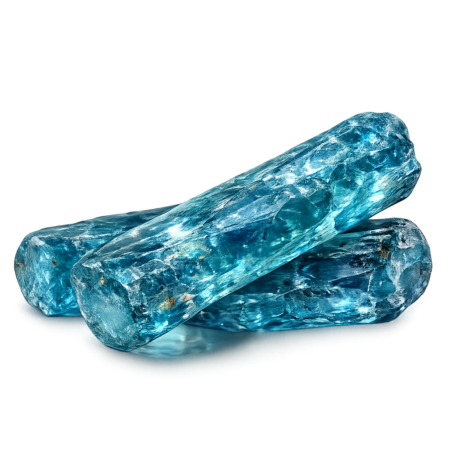 Rough Synthetic Medium Blue Zircon #119