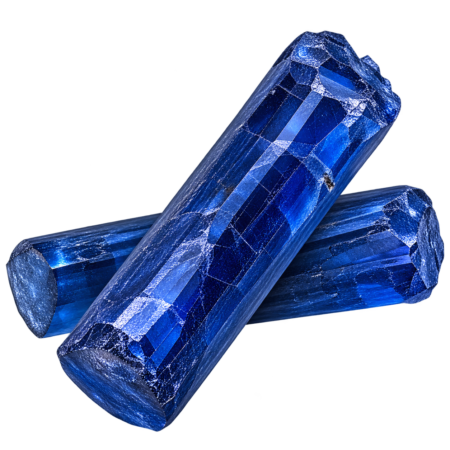 Rough Synthetic Medium Blue Spinel #113