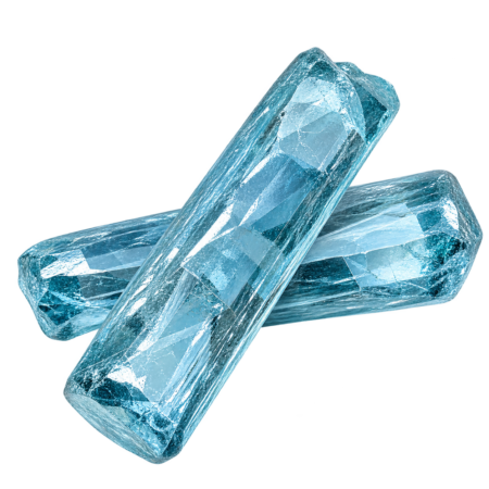 Rough Synthetic Light Aquamarine #104