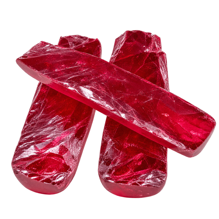 Rough Synthetic Red Ruby #3