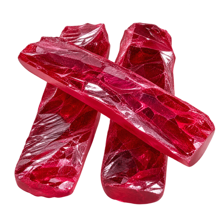 Rough Synthetic Red Ruby #5