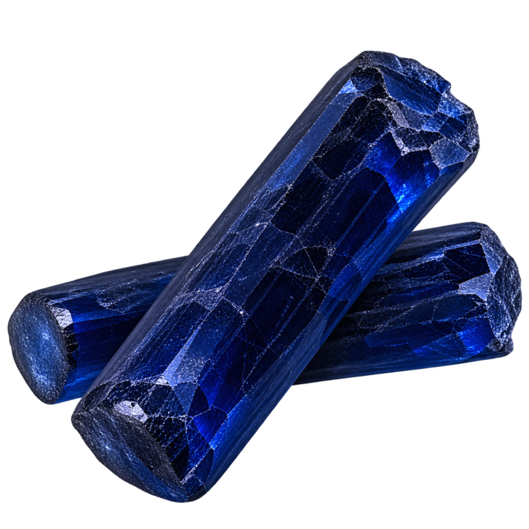 Rough Synthetic Dark Blue Spinel #114