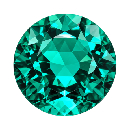 Hydrothermal Emerald, Round