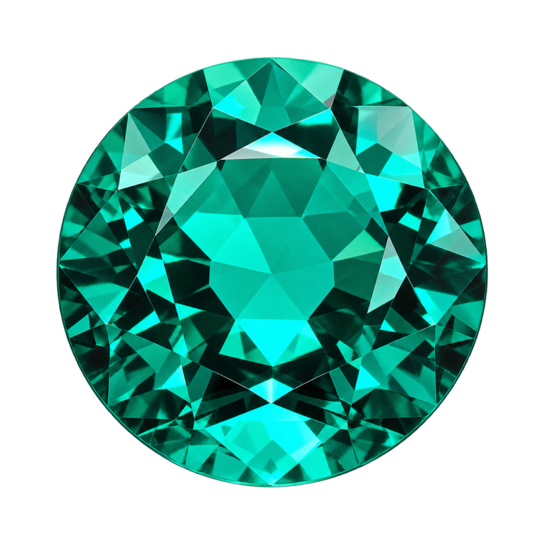 Hydrothermal Emerald, Round