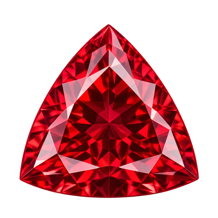 Hydrothermal Red Ruby, Trillion